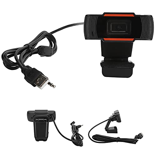 KIMISS Webcams, cámara web 720P Full HD con cancelación de ruido para computadora resistente y para equipos electrónicos, accesorios, periféricos, equipo VoIP