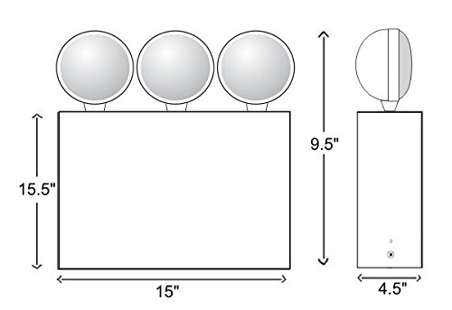Miniatura 2 de nydxr Nueva York con 6 voltios 27 vatios y 3 cabezales