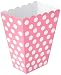 Hot Pink Polka Dot Popcorn Treat Boxes, 8ct