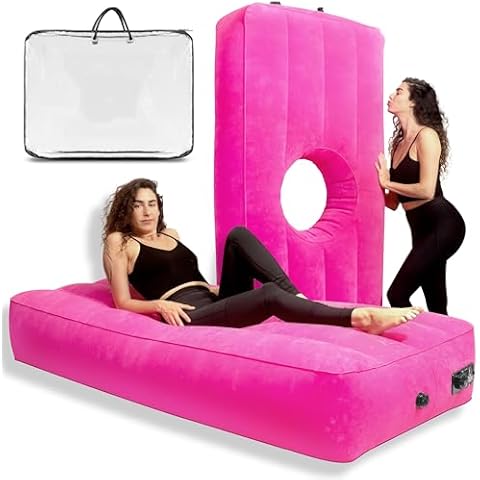 YESINDEED Upgraded BBL Bed with Hole, Inflatable Brazilian Butt Lift Mattress for Post Surgery Recovery - Waterproof Velvet Touch Top Comfortable & Supportive - Carrying Bag and with Built-in Pump Cover