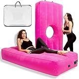 YESINDEED Upgraded BBL Bed with Hole, Inflatable Brazilian Butt Lift Mattress for Post Surgery Recovery - Waterproof Velvet Touch Top Comfortable & Supportive - Carrying Bag and with Built-in Pump