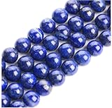 60pcs Adabele Natural Blue Lapis Lazuli Healing Gemstone 6mm Round Beads Gem Stone Spacer for DIY Craft Jewelry Making GS5-6