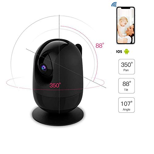 Preisvergleich Produktbild QHLJX Drahtlose IP-Kamera, Wireless CCTV HD 1080P360 ° WiFi-Kamera Überwachungssicherheitssystem Videoaufnahme P2P Zweiweg-Audio-Nachtsicht-Bewegungserk... Pan, Tilt, Zoom Wireless-Kamera