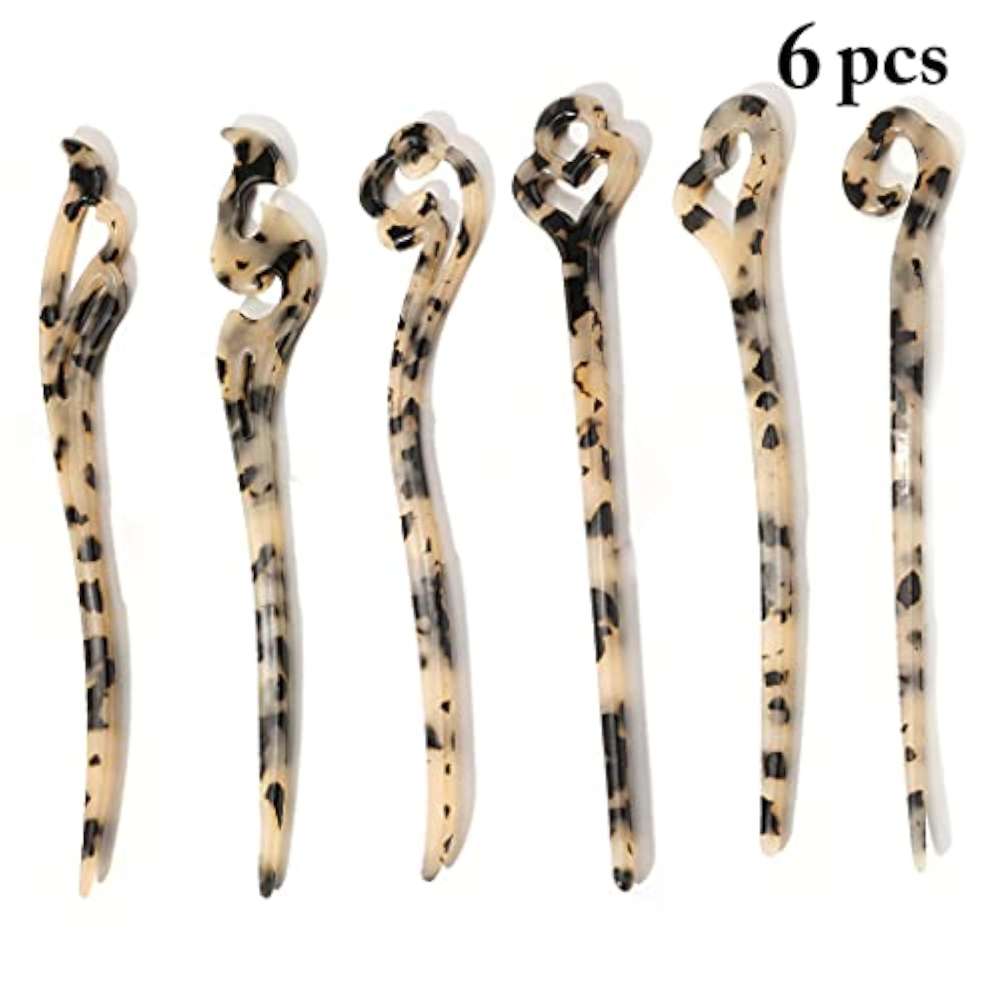 6pcs Japanese Style Decorative Hair Stick Set