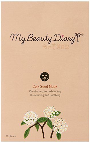 My Beauty Diary 074555 Fashion City Diary Coix Seed Face Mask, 10 Count