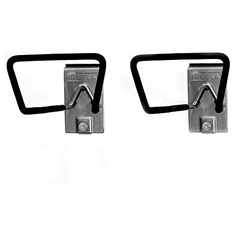 PROSLAT 13016 Hose/Cord Holder Designed for PVC Slatwall, 2-Pack, Steel, with Black Cover