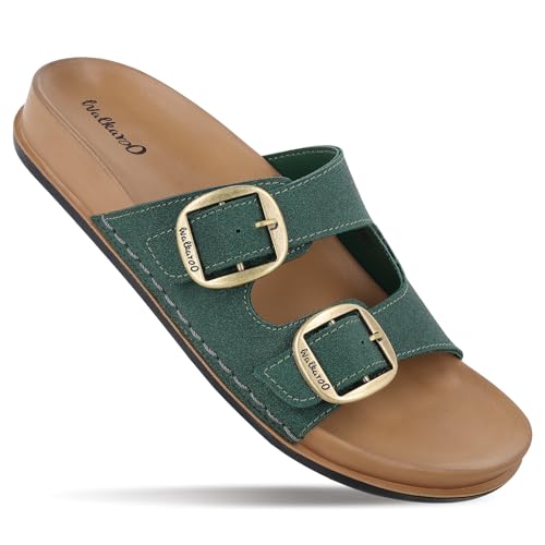 Image of WALKAROO Comfort Sandal For Women's|CloudStep Double-Density PU Sole - Ultimate Comfort|Stylish Casual Wear|WE2500