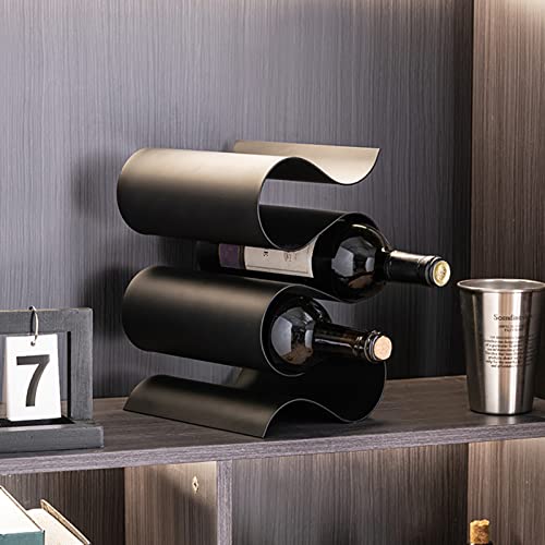 Soporte para Botellas de Vino TPARIS 8 Botellas Negro miniatura 2