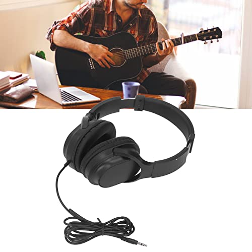 Guitar Headphone, Retractable Studio Monitor Headphone Lightweight 6.6ft for School