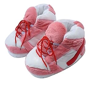 LIOVEBABY Sneaker Slippers for Women and Men Comfy Fuzzy Fluffy House Shoes Memory Foam Slippers Winter Warm Fleece…