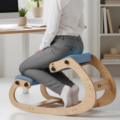NYPOT Ergonomic Kneeling Chair with Adjustable Seats - Knee...