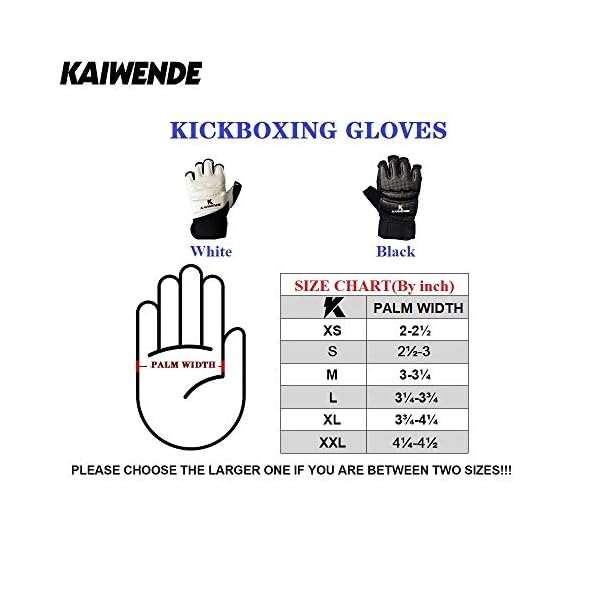 KAIWENDE-Half-Finger-Kickboxing-Gloves-Also-Fit-for-Taekwondo-SparringTraining-Light-Workouts-Muay-Thai-Martial-ArtsKarav-MAGAKarateShadow-BoxingCardio-Kickboxing-ClassCombat-Class Half Finger Kickboxing Gloves - Also Fit for Taekwondo Sparring,Training Light Workouts, Muay Thai, Martial Arts(Karav MAGA),Karate,Shadow Boxing,Cardio Kickboxing Class,Combat Class (Black, XL)