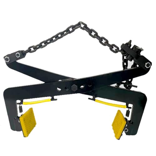 Black Lifting Clamps Adjustable Opening, Corrosion Resistant Plate Vertical Clamp with Rubber Chuck, Concrete Slabs/Granite/Marble Lifting Clamps(12-36cm/4.7-14.2 in)