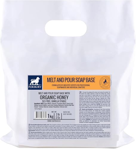 1 kg Organic Honey Forbury Melt & Pour Soap Base SLS Free