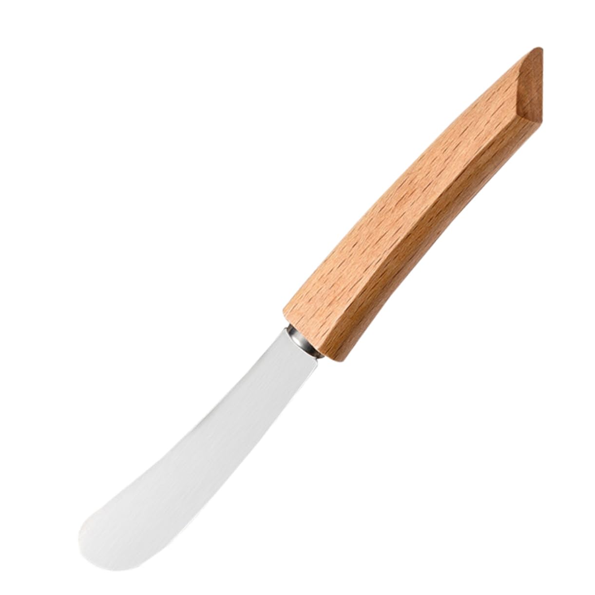 FUNOMOCYA Stainless Steel Cutlery Am Butter Spreader Cream Scrapers Baking Scrapers Cake Scraper Cream Spreader Cream Knives Cheese Spreader Butter Cutter Slicer Jam Scraper Wooden