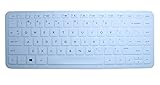 CaseBuy Ultra Thin Soft Silicone Keyboard Protector Skin Cover for HP Stream 13-c 14-z Notebook series, such as 13-c002dx 13-c010nr 13-c030nr 14-z010nr US Layout (Semi-White)