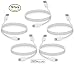 Lightning to USB Cable, 5 Pack 6 FT / 2 Meter [Heavy Duty] iPhone Charging Cord iPad Charger for Apple iPhone 7/ 7 Plus/ 6/ 6S Plus /SE/iPad Mini /Air/Pro /iPod / Beats Pill+, Compatible with iOS10
