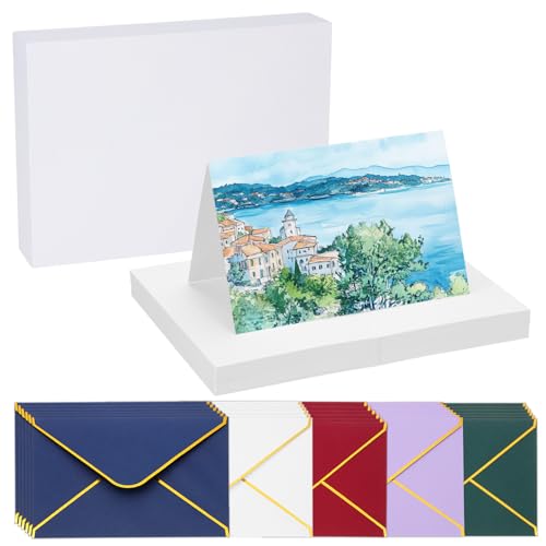 Tarjetas de acuarela de algodón que no se doblan con el agua