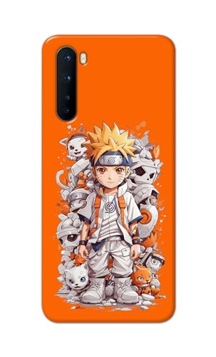 Image of PRINTFIDAA Plastic Printed Hard Back Cover Case For Oneplus Nord 5G - 2020 Model | Oneplus Nord 1 Back Cover (Famous Anime Cartoon Character) -112, Multicolor