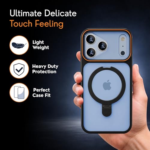 Image of AIBEX Back Cover Case for Apple iPhone 16 MagSafe Compatible | Slim Case with Wireless Charging Support Anti-Scratch, Shockproof, Anti-Fingerprint & Lightweight Military-Grade Protective Cover - Brown