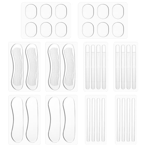 36 Stück Fersenpolster Antirutsch Fußpflaster Set High-Heel-Kisseneinlagen Slingbacks Geleinlagen Schuheinlagen Gelkissen für Damen und Herren...