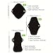 Asenappy Soft Adjustable Snaps Reusable Menstrual Pads - Reusable Sanitary Pads | Reusable Panty Liners | -9 pcs Three Size Cloth Sanitary Pad with 1 Bag (3331红色羽毛)