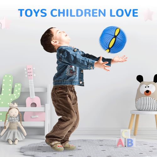Jognee Hüpfball für Kinder, 2026 Neuer Metaball Bouncing Ball, Magischer Fliegender Ball für Kinder, Dual-Form frei umschaltbar mit 6 Lichtern für Eltern-Kind-Spiele