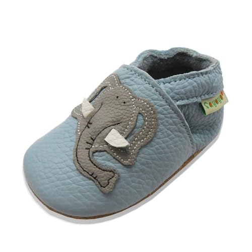 SAYOYO Netter Elefant WeichesLeder Lauflernschuhe Krabbelschuhe Babyschuhe 21/22 (12-18) L Monate,Blau SAYOYO Netter Elefant WeichesLeder Lauflernschuhe Krabbelschuhe Babyschuhe 21/22 (12-18) L Monate,Blau