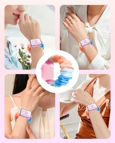 Correa para reloj inteligente ganopterygon TK09 para niños azul y blanca miniatura 6
