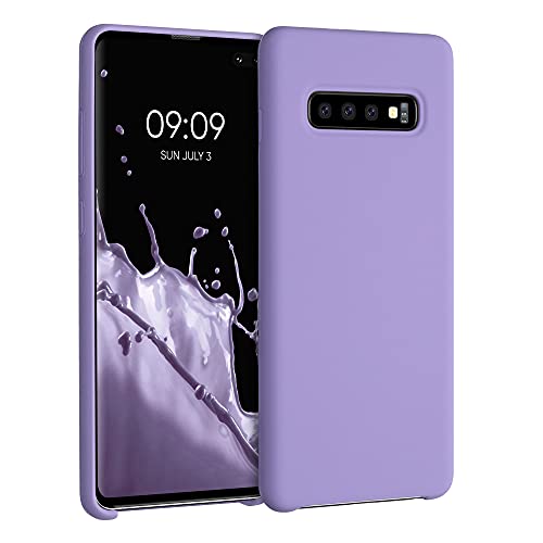 kwmobile Cover per Samsung Galaxy S10 Plus / S10+ Custodia - Back Case per Smartphone in Silicone TPU - Protezione Gommata - lavanda lilla