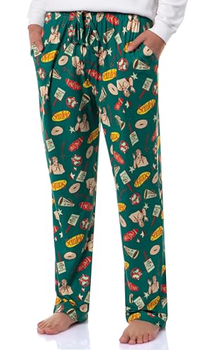 INTIMO Seinfeld Men's Christmas Tossed Print Sleep Pajama Pants for Adults