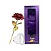Produktbild TINYOUTH Vergoldete Rose 24 Karat, Rot Golden Rose Forever Rosen, Ewige Rose Seideblumen mit Geschenkbox für Geburtstag Freundin Muttertag Hochzeit Weihnachten Jahrestag Erntedankfest