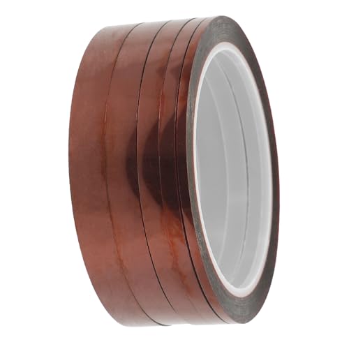 TOPBATHY 5Rollos Alta Temperatura Polyimide Para Soldering y Transferencia De Calor Térmica Autoadhesiva Para Sublimación