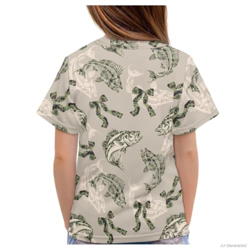 Image of Renewold Kids Novelty T-Shirt for Girls Boys Short Sleeve Crewneck Summer Tee Soft Breathable Graphic Shirt for Age 2-16