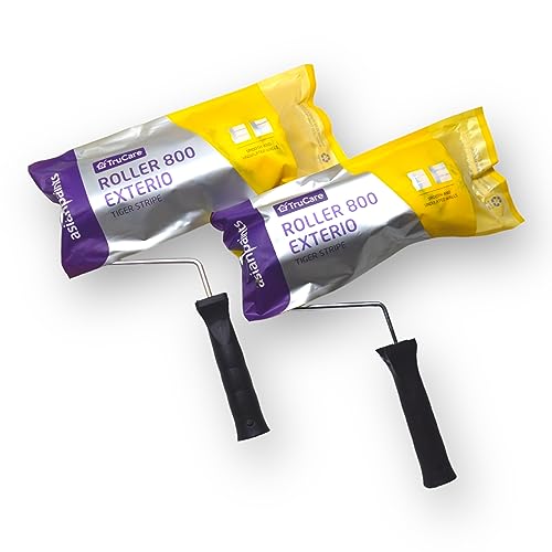 Image of Asian Paints Trucare Exterior Tiger Roller 9Inch For Wall Painting Pack Of 2, Yellow