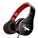 Elecder i40 Headphones with Microphone Foldable Lightweight Adjustable Wired On Ear Headsets with 3.5mm Jack for iPad Cellphones Laptop Computer Smartphones MP3/4 Kindle Airplane School (Red/Black)