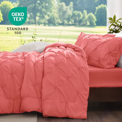 Image of BEDELITE Queen Comforter Set Coral,Lightweight & Soft Comforter