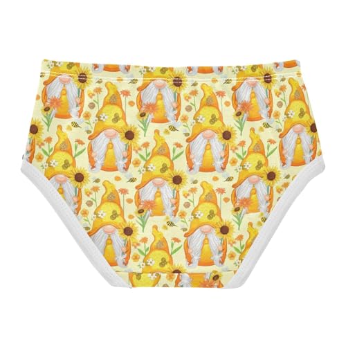 Joisal Cute Yellow Orange Gnomescartoon Panties Little Girl Girls Underwear Toddlers Cotton Fancy Kids Undies Briefs 2t2
