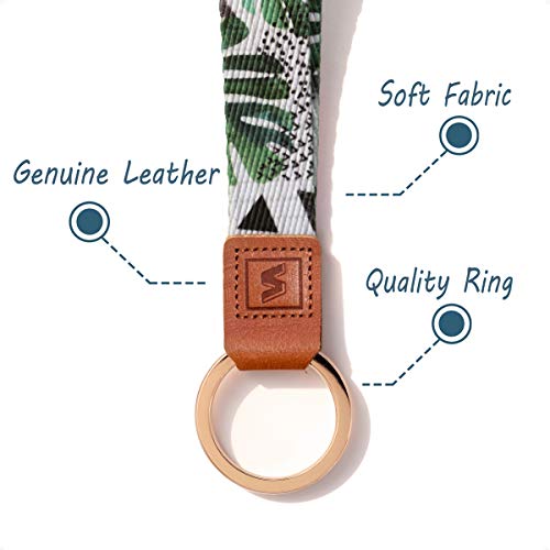 Image of Hand Wrist Lanyard Wristlet Strap with 3 Multifunction Accessories, for Keys, Cell Mobile Phone, Key Chain, Id Badge, Card Holder, etc