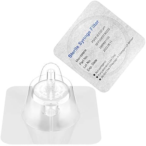 Biomed Scientific Sterile Syringe Filters Hydrophobic PTFE Membrane 13mm Diameter 0.22um Pore Size Individually Packed 10Pcs Cover