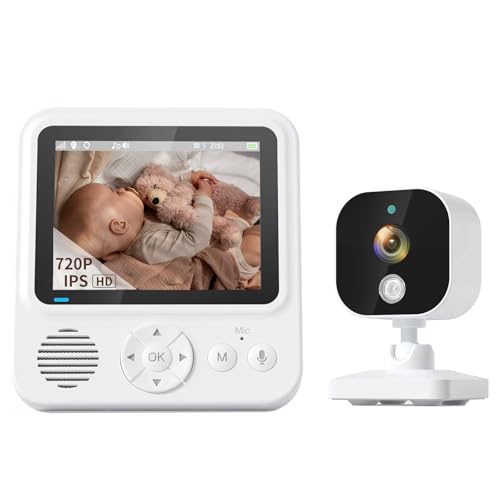 Baby Monitor with Camera and Night Vision, 2.8" 720P HD