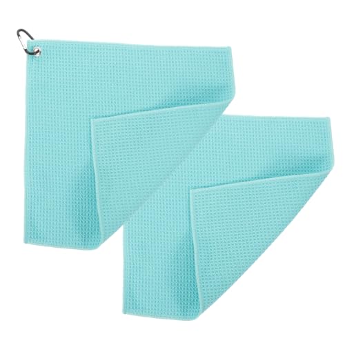 VANZACK 2 Stück Packung Mikrofasertücher für Golfbälle 30x30cm in Hellgrün