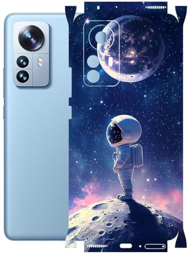 Image of AtOdds - Full Body Back Screen Guard Protector Film - Lamination Wrap Skin Sticker Compatible with XIAOMI Mi 12 PRO | Scratchproof Matte Finish (Moon)
