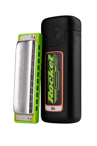 Hohner ROCKA-Bb Rocket Amp Harmonica, Key of Bb Major - Les Beatles, Paul McCartney, John Lennon, RIngo Starr, George Harrison Hohner ROCKA-Bb Rocket Amp Harmonica, Key of Bb Major