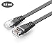 Produktbild Enterest Black Ultra Slim Flat Profile RJ45 Cat 6 Flat Ethernet Cables With High-Speed For Computers/Modem/Smart Televisions/Router/LAN/Printer/MAC/Laptop /PlayStation 3/4/Xbox (9.8 Feet - 3 Meters)