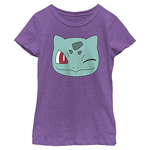 Pokémon Pokemon Bulbasaur Face Girls Short Sleeve Tee Shirt