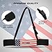 VELO FISTRAGE Arm Blaster for Biceps & Triceps Heavy Duty Aluminum Bicep Curl Isolator with Thick Neck Padding Gym & Home Workout Equipment for Weightlifting and Bodybuilding (American Flag)