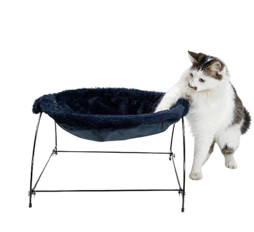 Cama Suspensa para Gato Caminha Resistente Pelucia Sonecat Conforto Lavável Pet Azul Galáxia Gatos N