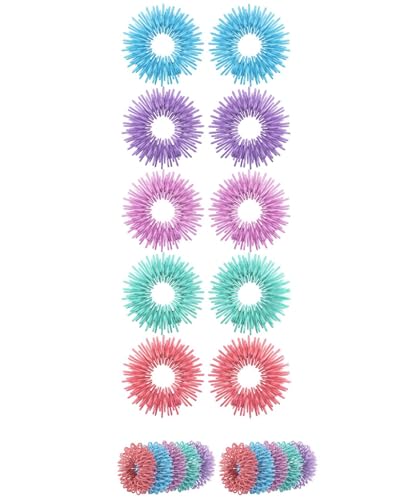 Mr. Pen- Spiky Sensory Rings 10 Pack Pastel Colors