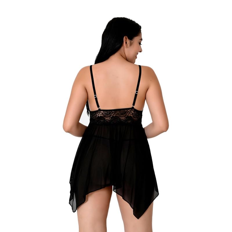 Image of Love Maker Women Honeymoon Special Babydoll Chemise Lingerie Night Dress for Wedding Night Small to 3XL